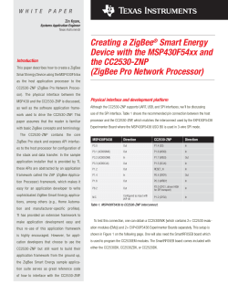 Creating a ZigBee Smart Energy Device with the