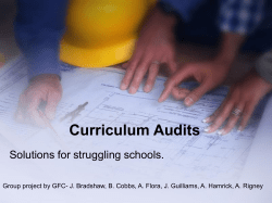 The Curriculum Management Audit
