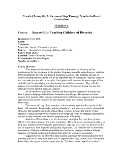 ASSIGNMENT: Assessment Rubric and Mini-Lesson