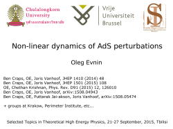 Non-linear dynamics of AdS perturbations