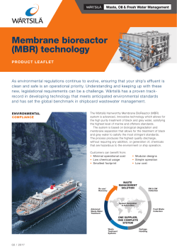 Membrane bioreactor (MBR)