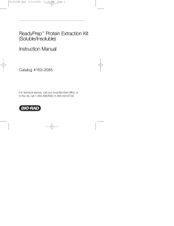 ReadyPrep&trade; Protein Extraction Kit (Soluble/Insoluble - Bio-Rad