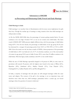 Child Marriage in India