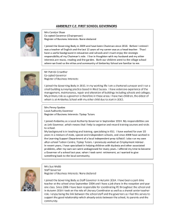 Mrs Liz Taylor Stoakes - Amberley First School