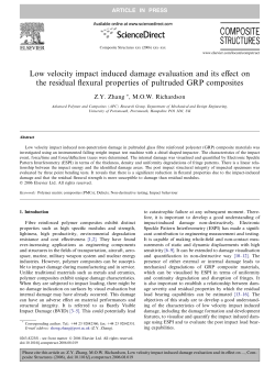 Low velocity impact induced damage evaluation and its effect on the