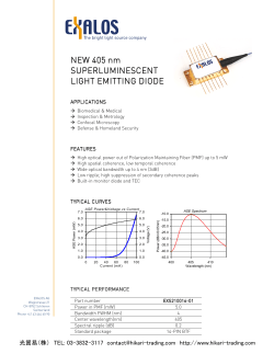 NEW 405 nm SUPERLUMINESCENT