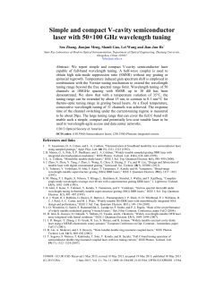 Simple and compact V-cavity semiconductor laser