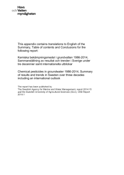 This appendix contains translations to English of the Summary