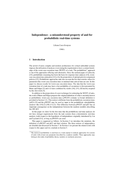 Independence - a misunderstood property of and for