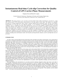 Instantaneous Real-time Cycle-slip Correction for Quality Control of
