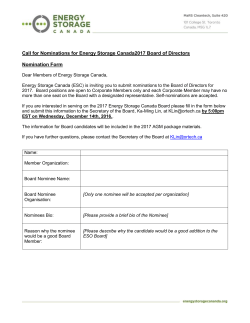 ESC Board Nomination form
