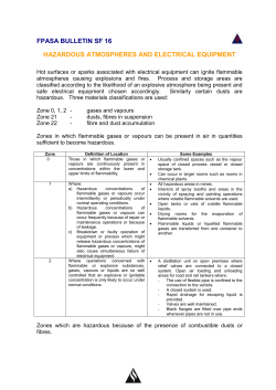 SF 16 - Hazardous atmosphere and electrical equipment