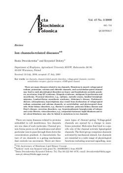 Ion channels-related diseases*.