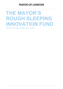 application form - Greater London Authority