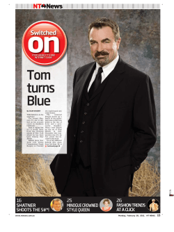 Tom turns Blue - Territory Stories