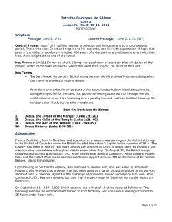 Into the Darkness He Shines &bull; The Dark Period: the period in Biblical