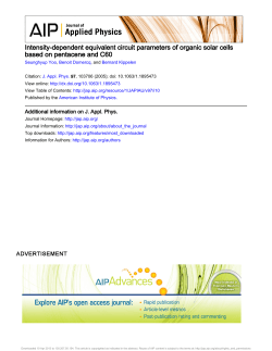 Intensity-dependent equivalent circuit parameters of