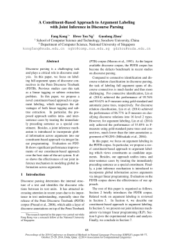 A Constituent-Based Approach to Argument Labeling