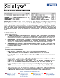 Bacterial Protein Extraction Reagent