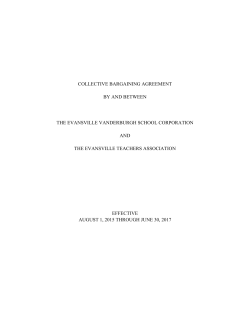 EVSC Teacher Contract