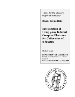 Investigation of Using &gamma;-ray Induced Compton Electrons for