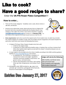 How to enter&hellip; Enter the VA PTA Power Plates Competition!!!