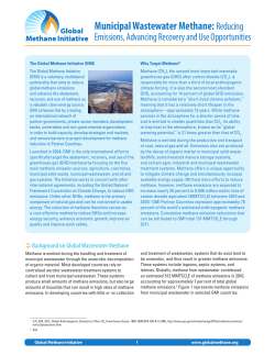 Municipal Wastewater Methane:Reducing