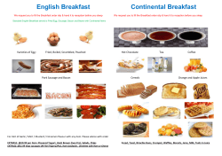 English Breakfast Continental Breakfast