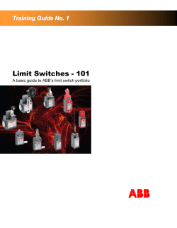 Limit Switches - 101