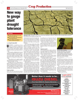 New way to gauge plant drought tolerance