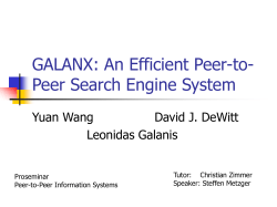 GALANX: An Efficient Peer-to