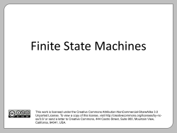 f(X,S) Formalizing a FSM