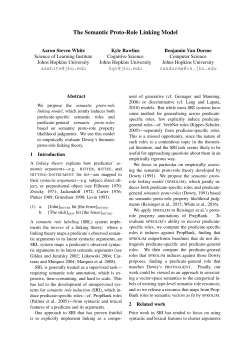 The Semantic Proto-Role Linking Model
