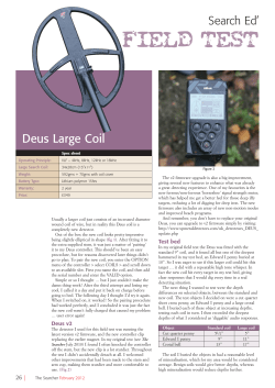 Deus Metal Detector Large Coil Test