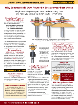 Enlarge Why Sommerfeld`s Own Router Bit Sets Are Your Best Choice