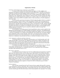 Supplementary Methods Incubations with the high