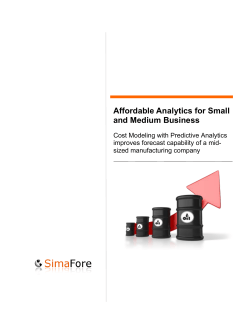 Cost Modeling and Cost Forecasting