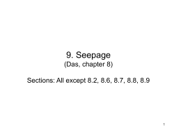 9. Seepage