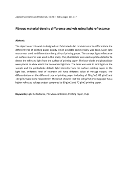 Fibrous material density difference analysis using light reflectance