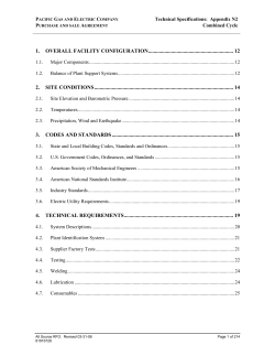 1 Technical Requirements - Pacific Gas and Electric Company