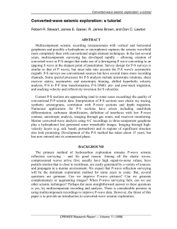 Converted-wave seismic exploration: a tutorial