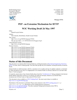 4 Extension Declarations - World Wide Web Consortium