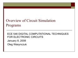 Circuit-Based Approaches (Spice, EMTP, Saber, PSIM, Simplorer)
