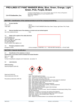 PRO-LINE&reg; XT PAINT MARKER White, Blue, Green, Orange, Light