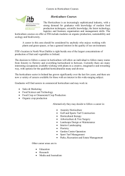 Horticulture Courses