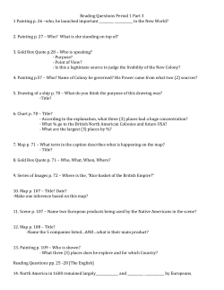 Period 1 Part 3 Questions