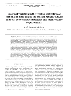Seasonal variation in the relative utilization of carbon and nitrogen