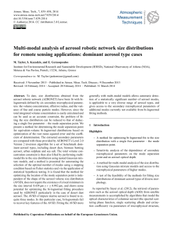 Multi-modal analysis of aerosol robotic network size distributions for
