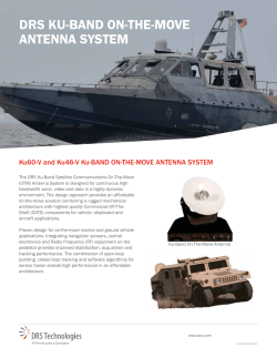 DRS KU-BAND ON-the-mOve ANteNNA SyStem