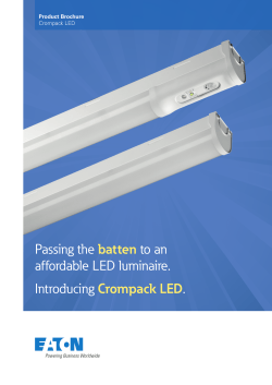 Passing the batten to an affordable LED luminaire